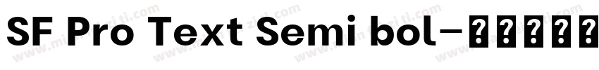 SF Pro Text Semi bol字体转换